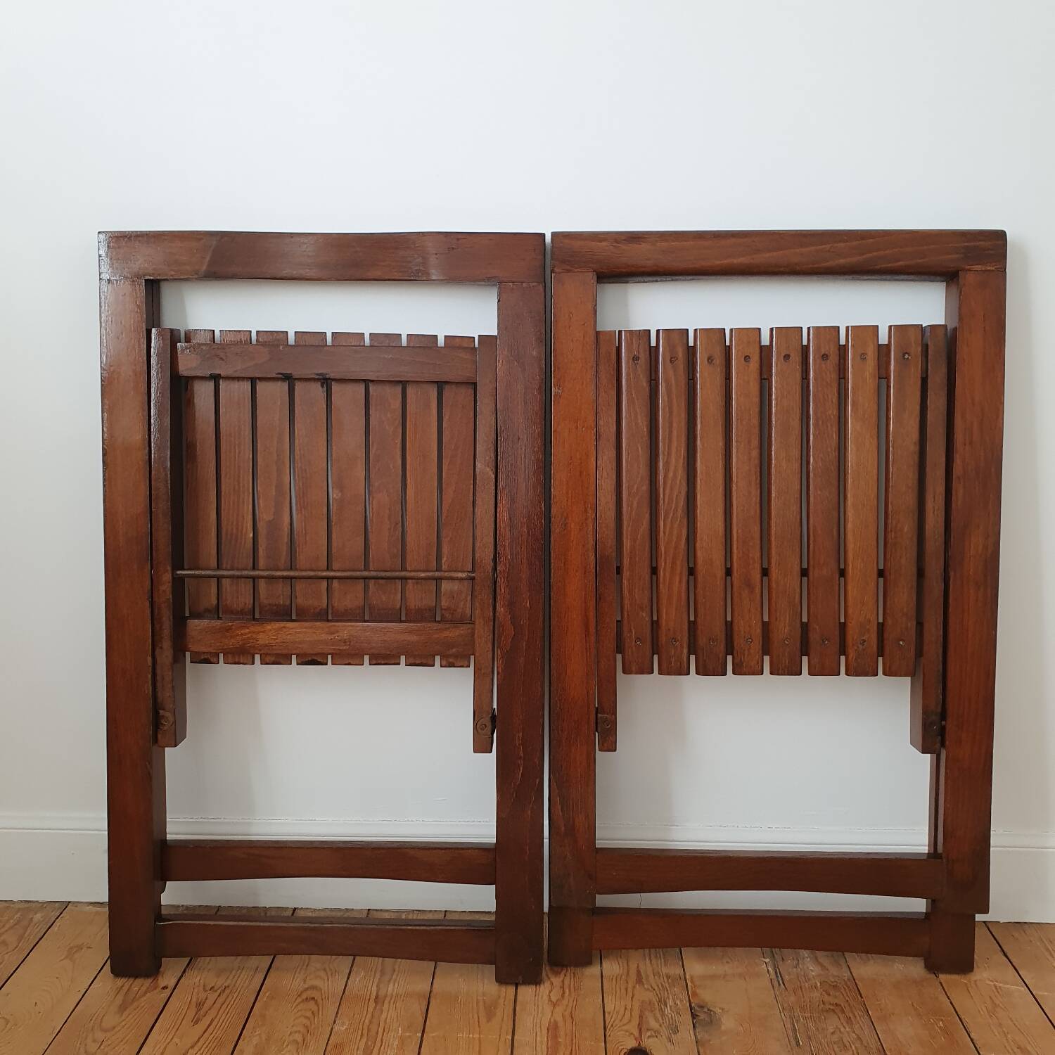 Pair of Aldo Jacober folding chairs