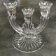 PAIR OF VINTAGE CANDLESTICKS IN CRYSTAL CANDLESTICK 3 BRANCHES ART DECO