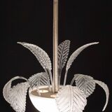 Luxury Barovier & Toso Chandelier, Murano Pulegoso Glass, 1950s