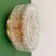 Vintage square glass globe wall/ceiling light (AX3)
