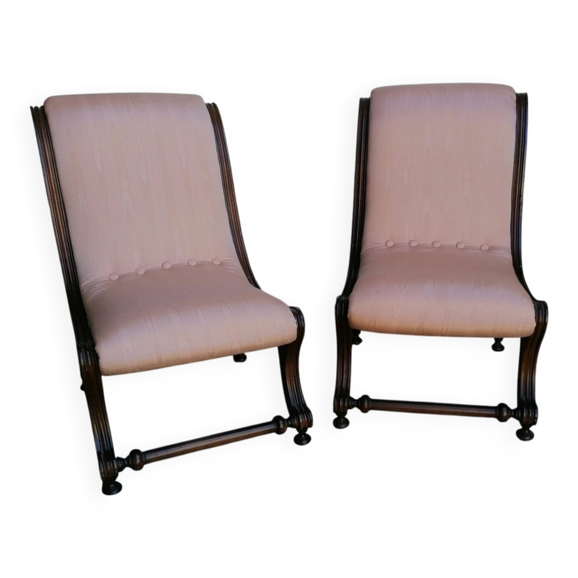 Poltrone chaise longue corte epoca ottocentesca, Luigi Filippo o Vittoriano