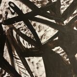 Painting art brut on paper