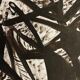 Painting art brut on paper