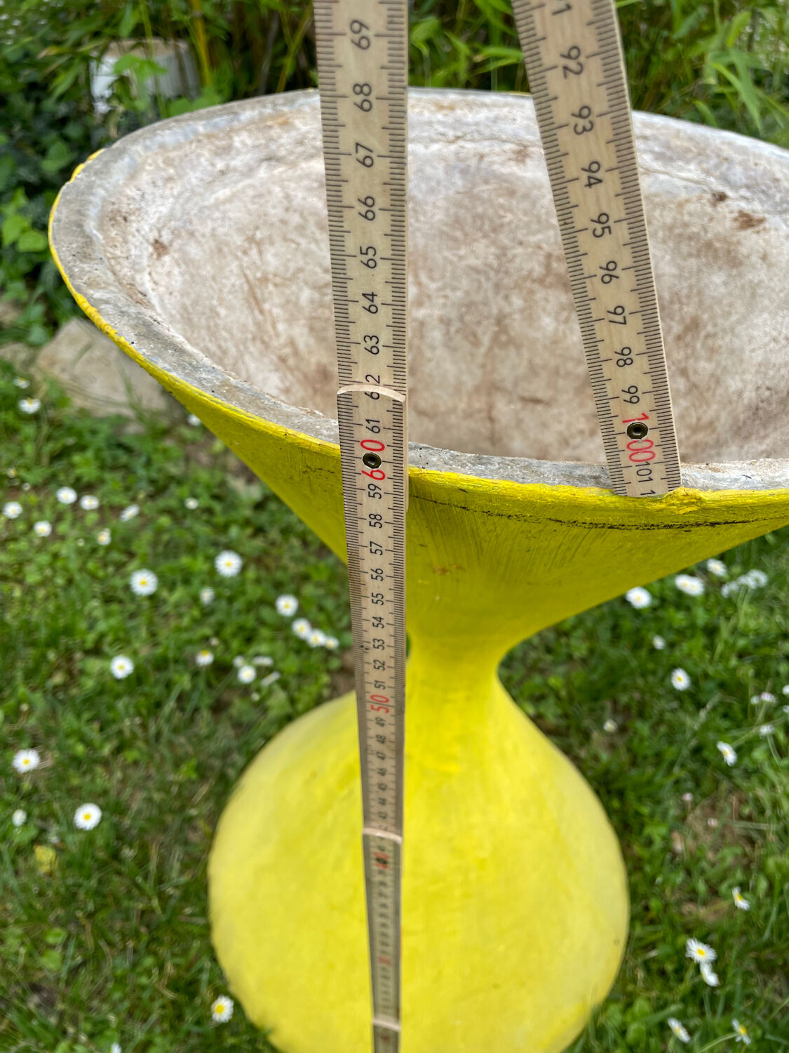 Set of 3 planters in fiber cement Willy Guhl