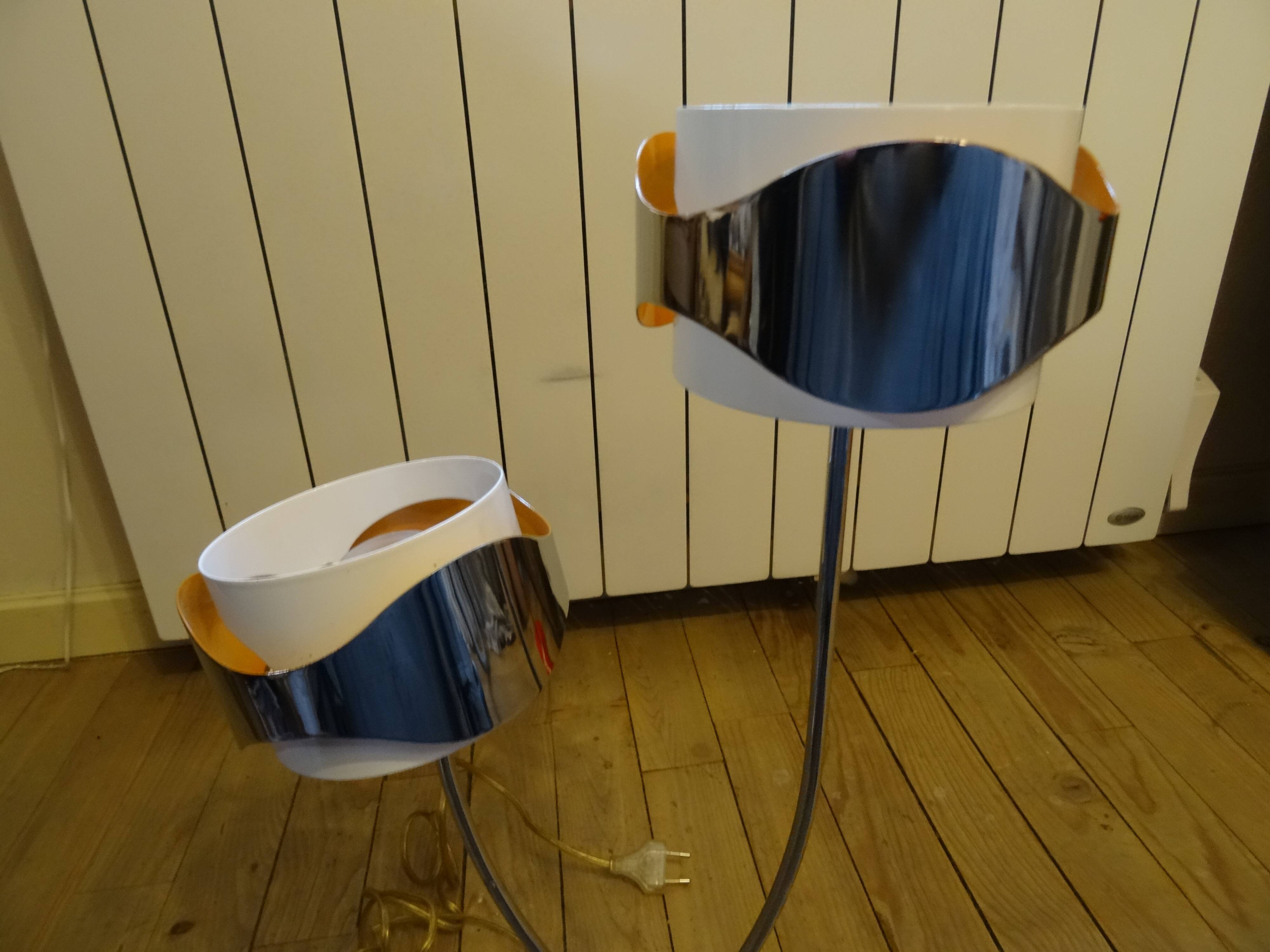 2-rod stainless steel lamp