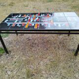 Ceramic iron coffee table ADRI Vallauris