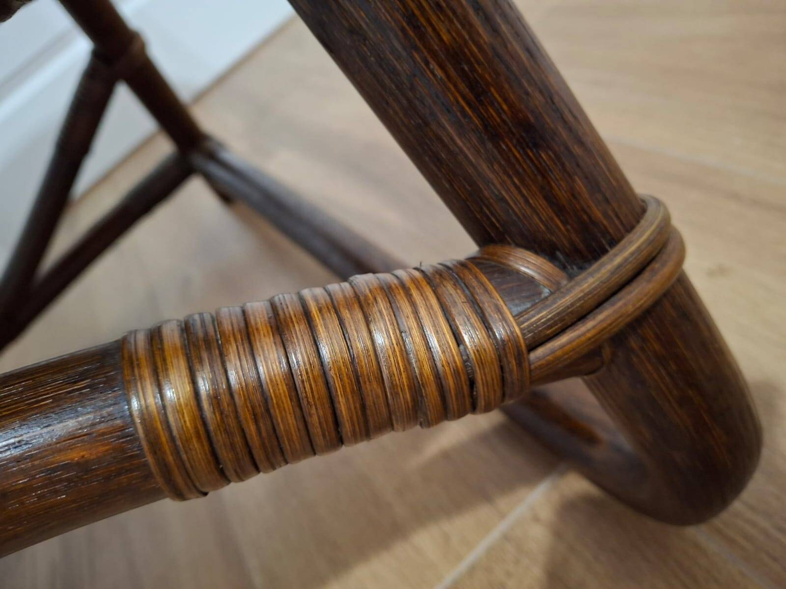 Vintage armchair in Manila style, Denmark, 1960s