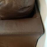 Canapé cuir marron
