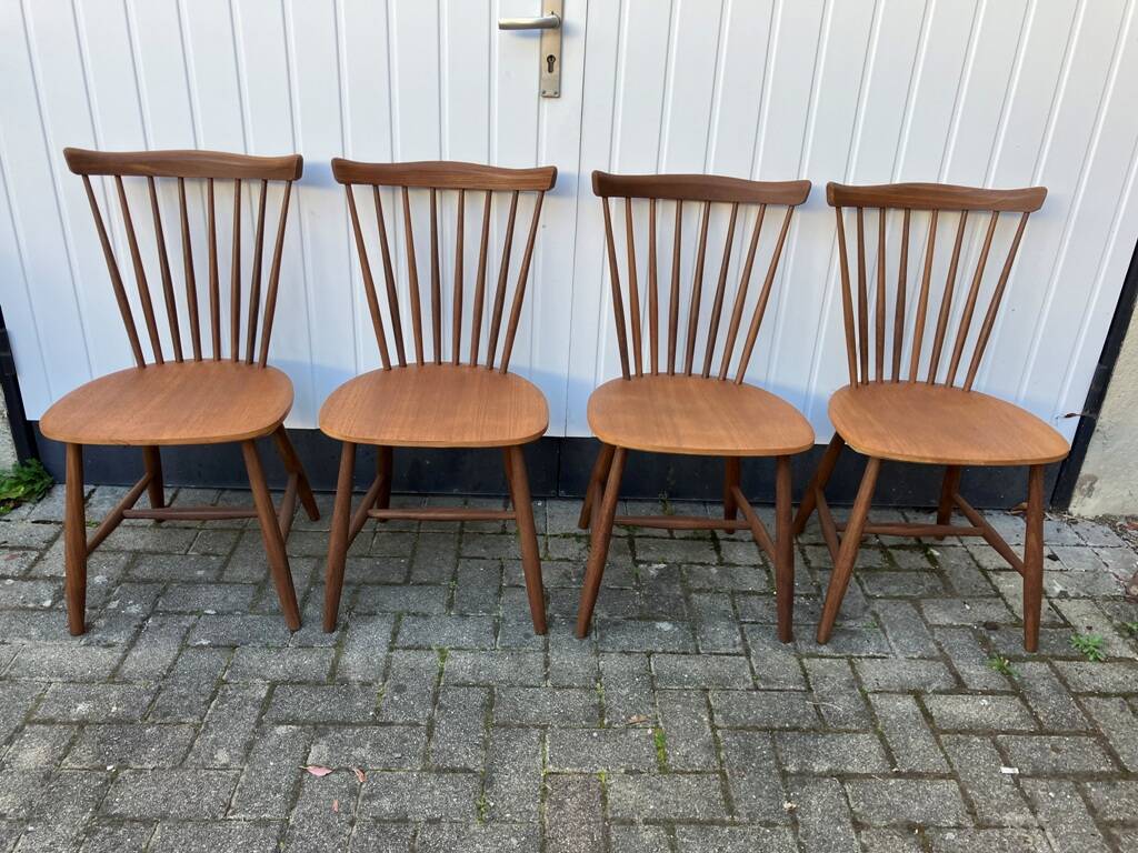 Set of 4 "SH41" Chairs by Yngve Ekström, NESTO Sweden 1960s