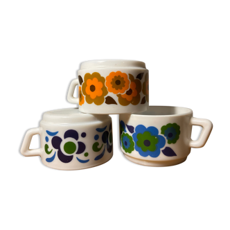 Set of 3 cups Arcopal Lotus