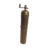 Oriental brass pepper mill
