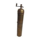 Oriental brass pepper mill