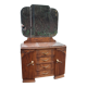 Art Deco dressing table oak and marble