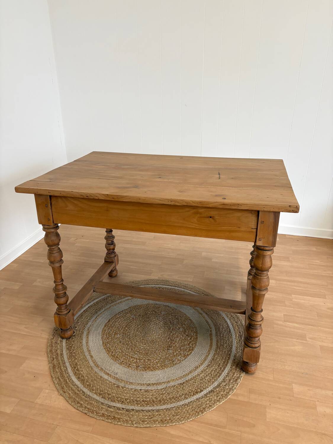 Renovated oak desk table