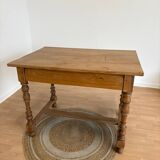 Renovated oak desk table
