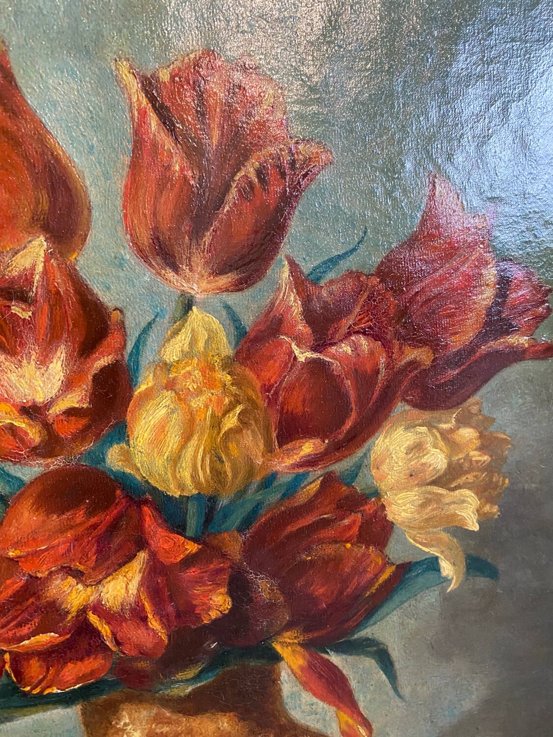 Tulip bouquet painting
