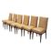 Set of six mahogany chairs, Italian design, 1960s, production: Italy