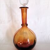 ValléerySthal crystal wine carafe (since 1699), gradient amber color