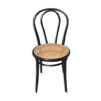 Chaise cannage en bois courbé