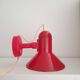 Danish red wall spot light 80s Lyskaer