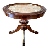 Table d'appoint ronde de style Empire, Hollywood Regency