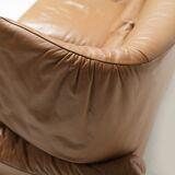 Portovenere sofa in original leather by Vico Magistretti for Cassina