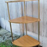1960s Formica 3-shelf corner shelves