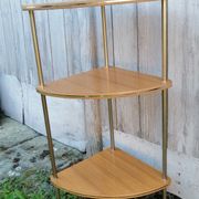 Étagères d'angle 1960 formica 3 plateaux