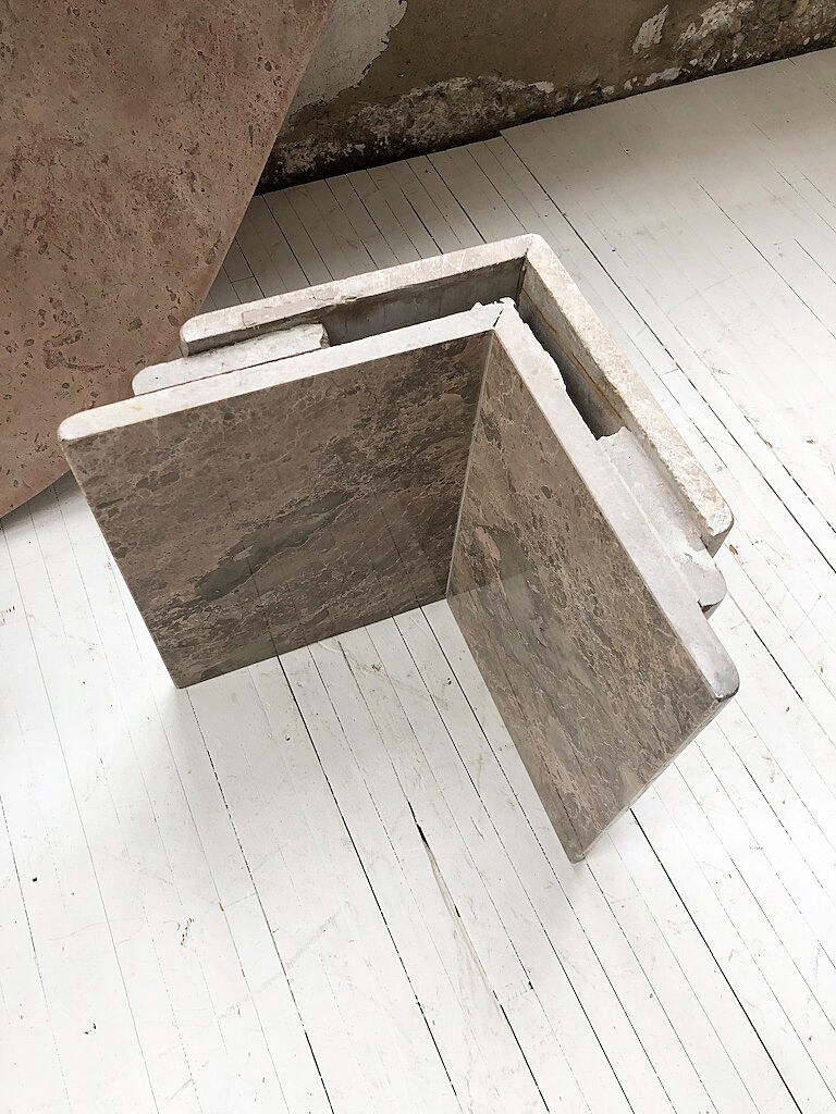 Roche Bobois pink marble table