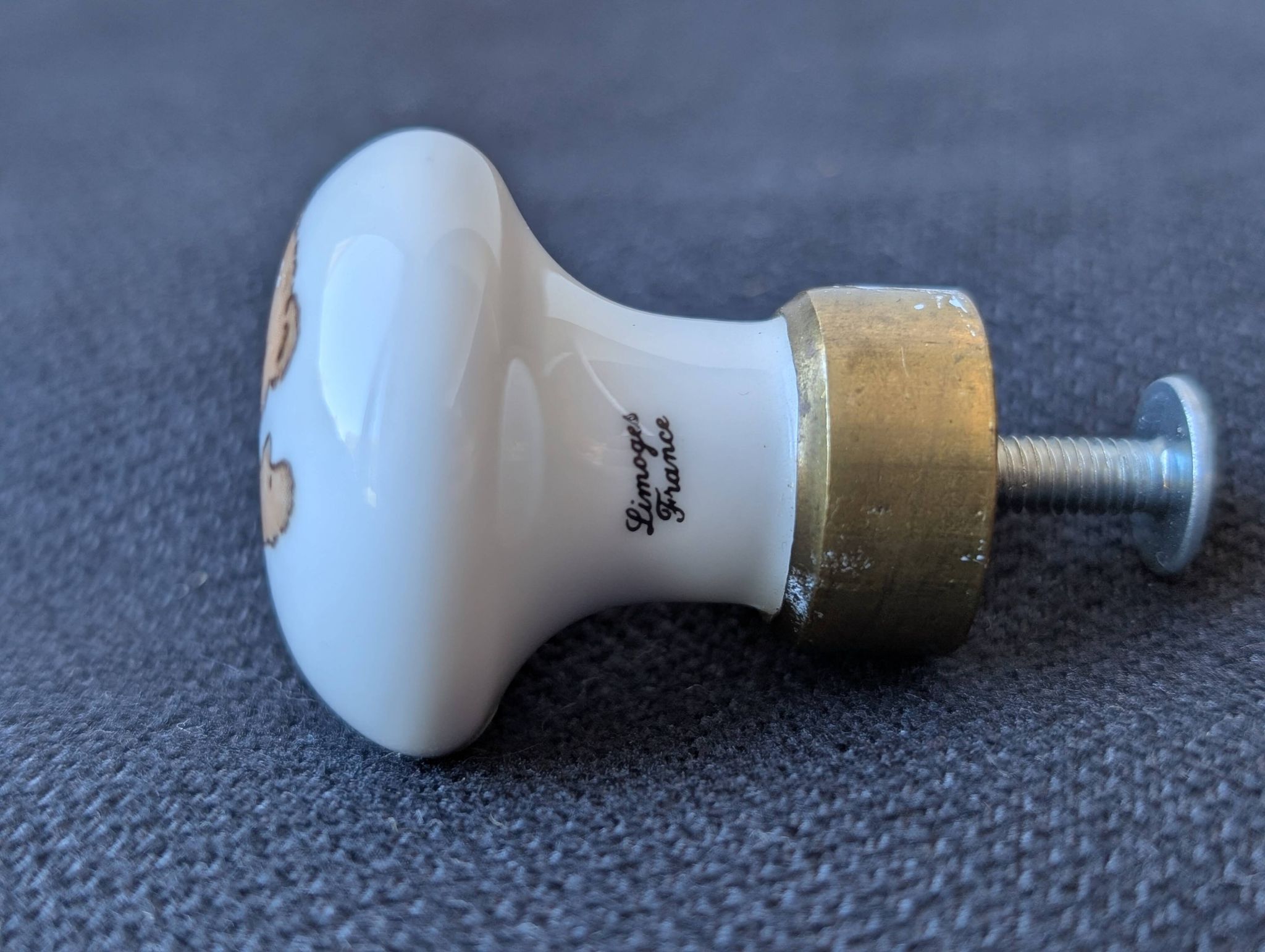 Boutons de porte porcelaine de Limoges