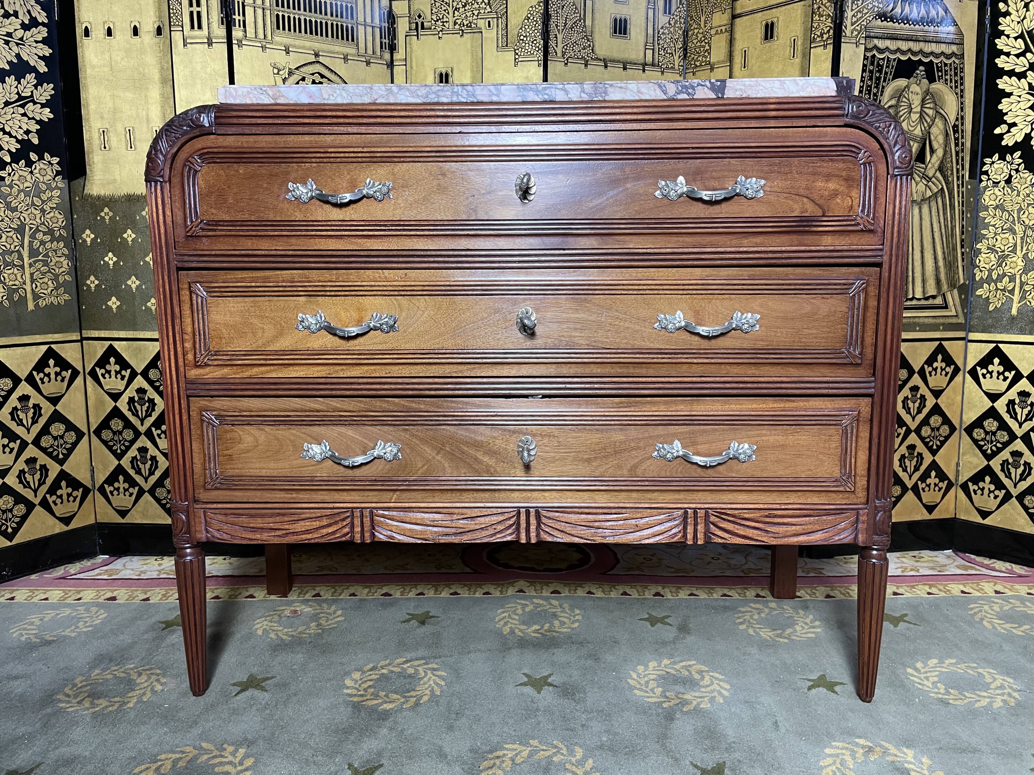 Restored Art Deco chest of drawers