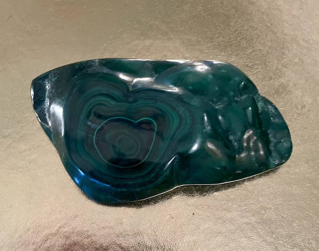 malachite pocket emptier or ashtray