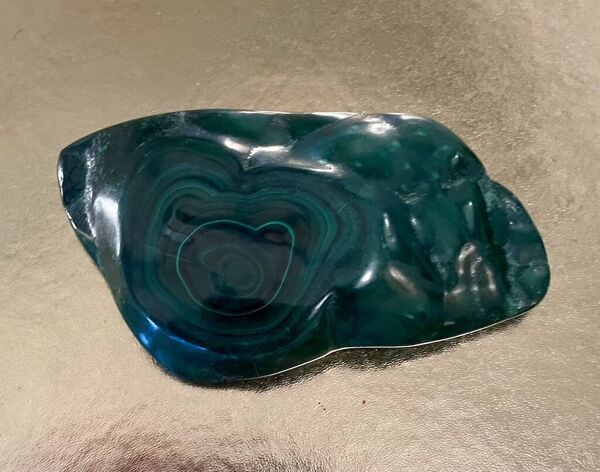 vide-poche ou cendrier en malachite