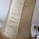 Vintage table lamp, front light, rice paper, pewter base, signed