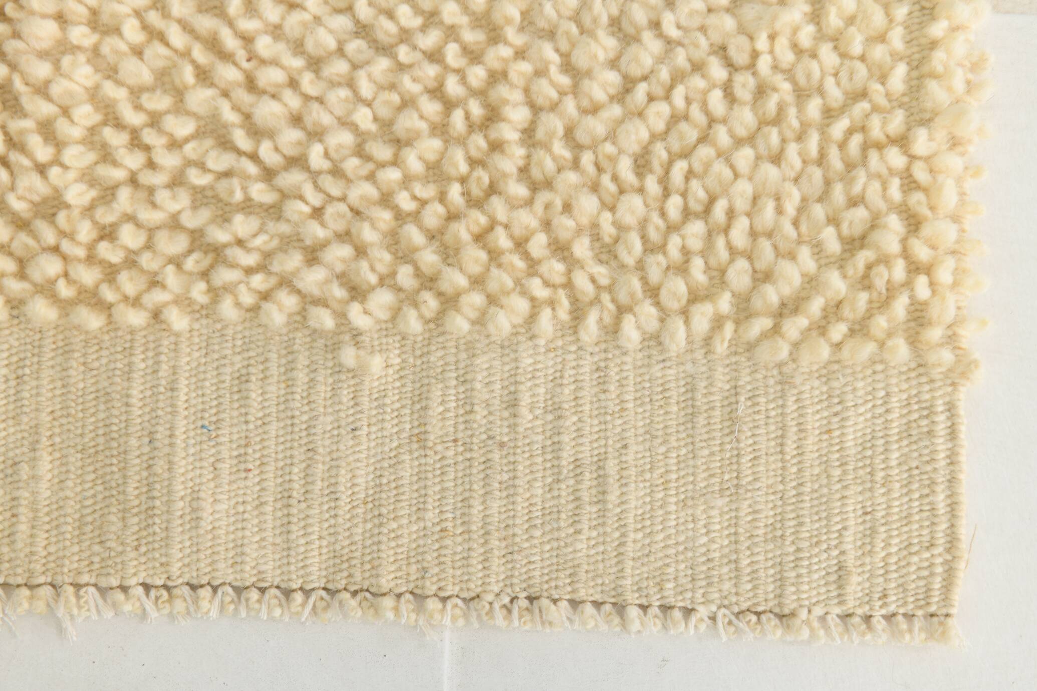 Paillasson turc moderne beige crème 2x3, 60x93 cm