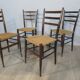 Suite de 4 chaises vintage