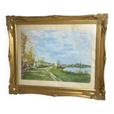 Painting, landscape, gouache by Jeanne Philippar-Quinet