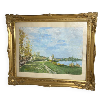 Peinture, paysage, gouache de Jeanne Philippar-Quinet