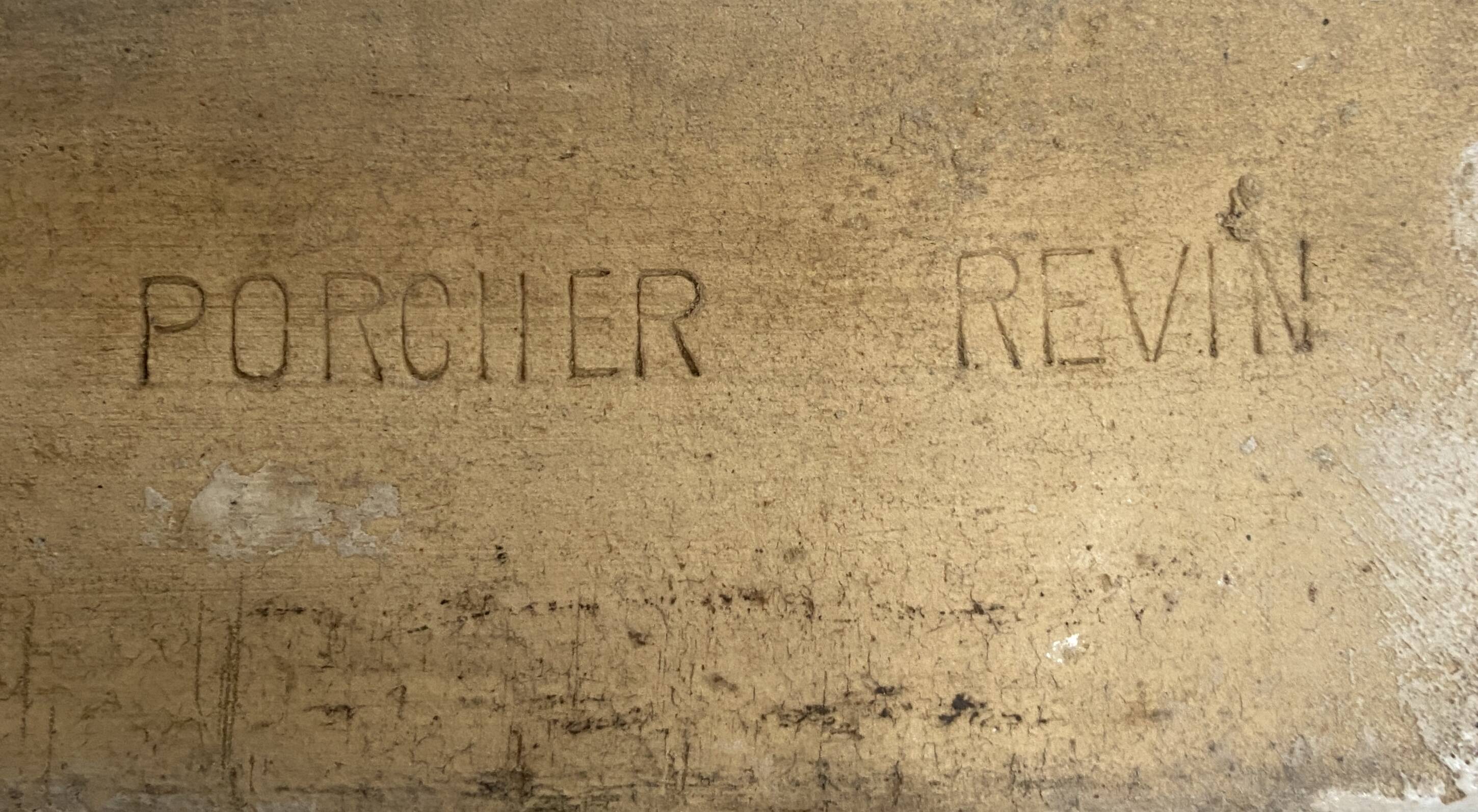 Art Deco bathroom console "Maison Porcher Revin" 20th century