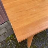 Vintage 1950s Brasserie Bistro Coffee Table Beech and Fir Brasseur Adelsh