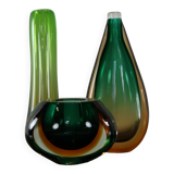 Set of three vases by Nils Landberg for Orrefors Sweden