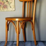 Chaise de bistrot Mahieu en bois courbé début XXème
