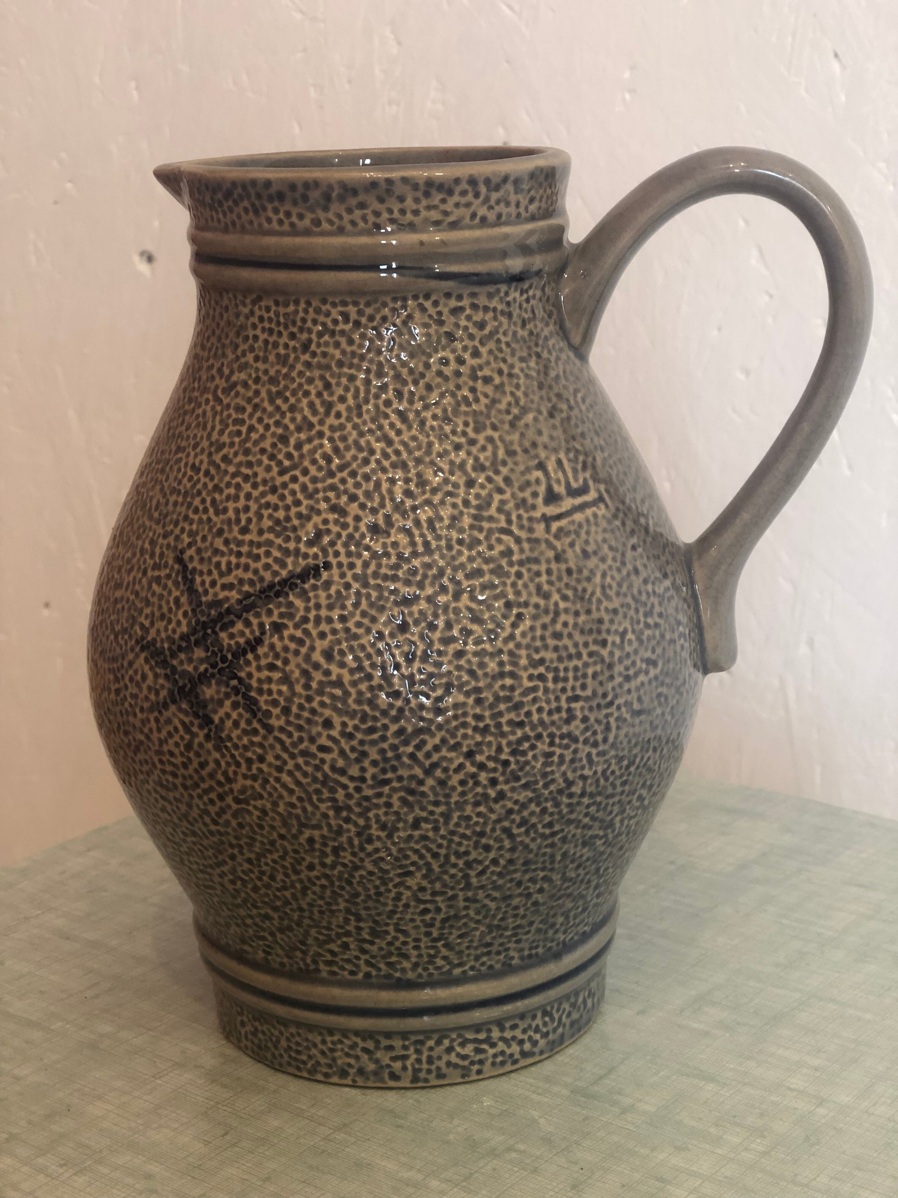 Jug, decanter, broc, betschdorf pottery