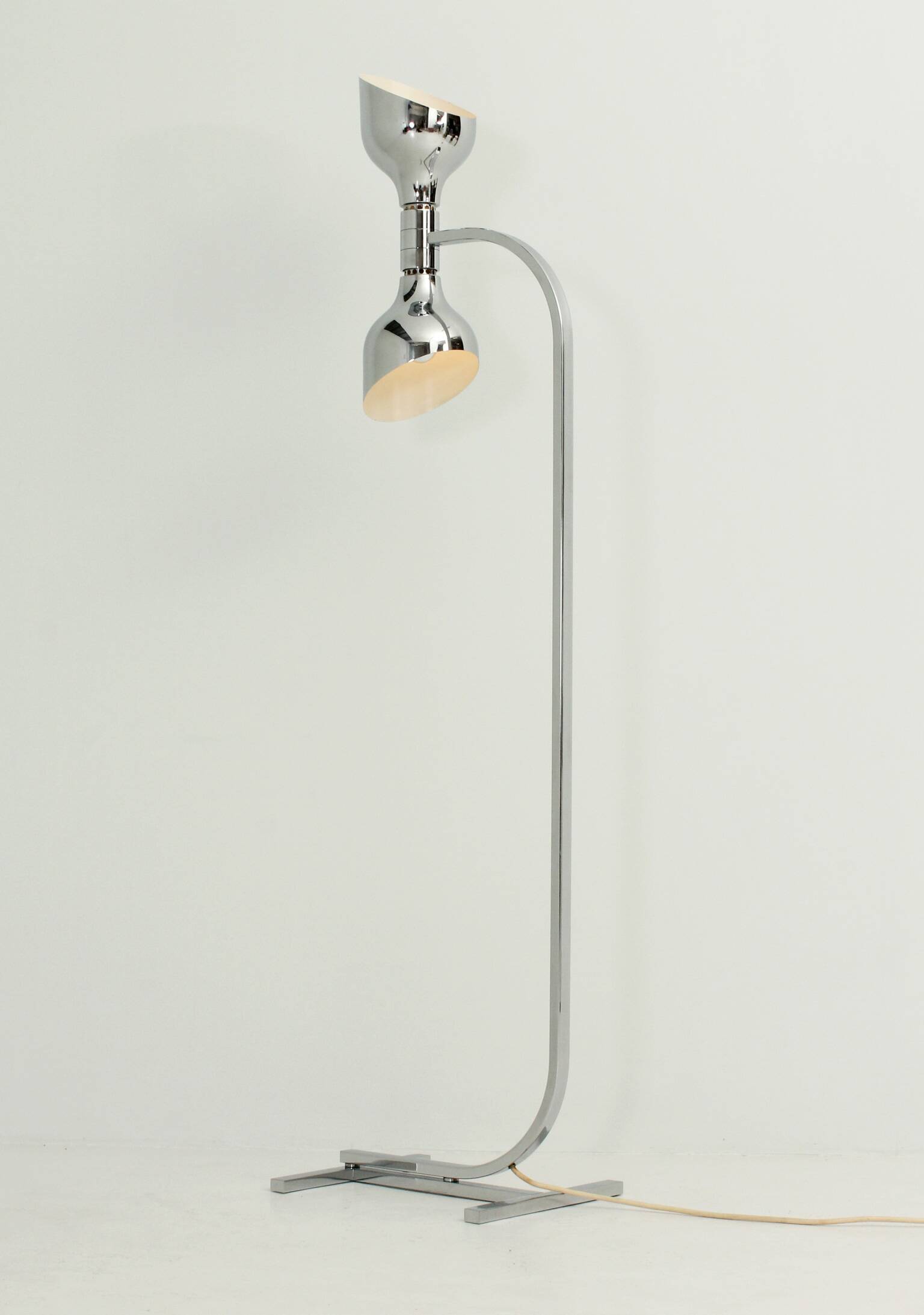 Chromed floor lamp AM/AS by Franco Albini for Sirrah, Italy, 1969