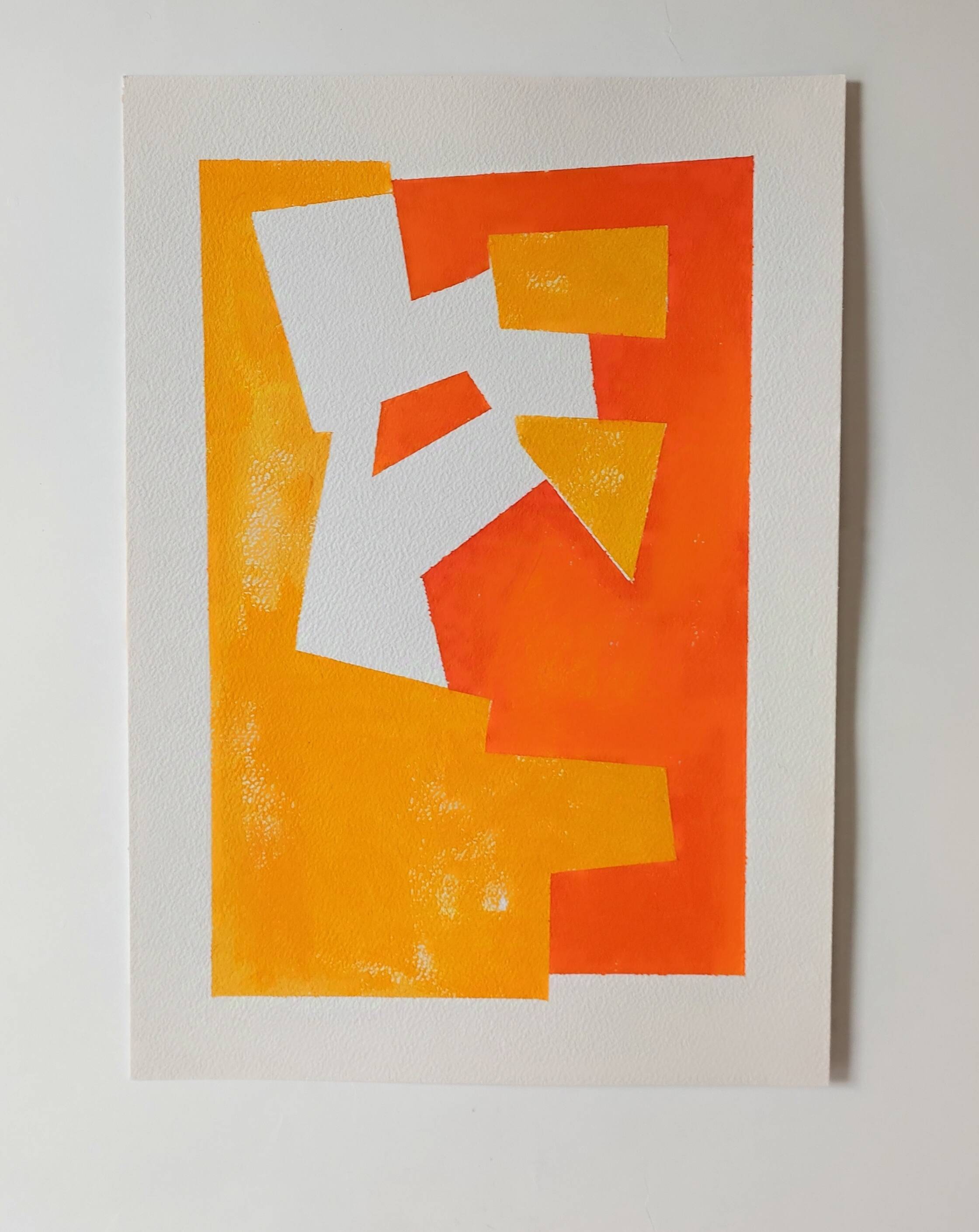 Minimalist geometric painting