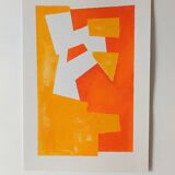 Minimalist geometric painting