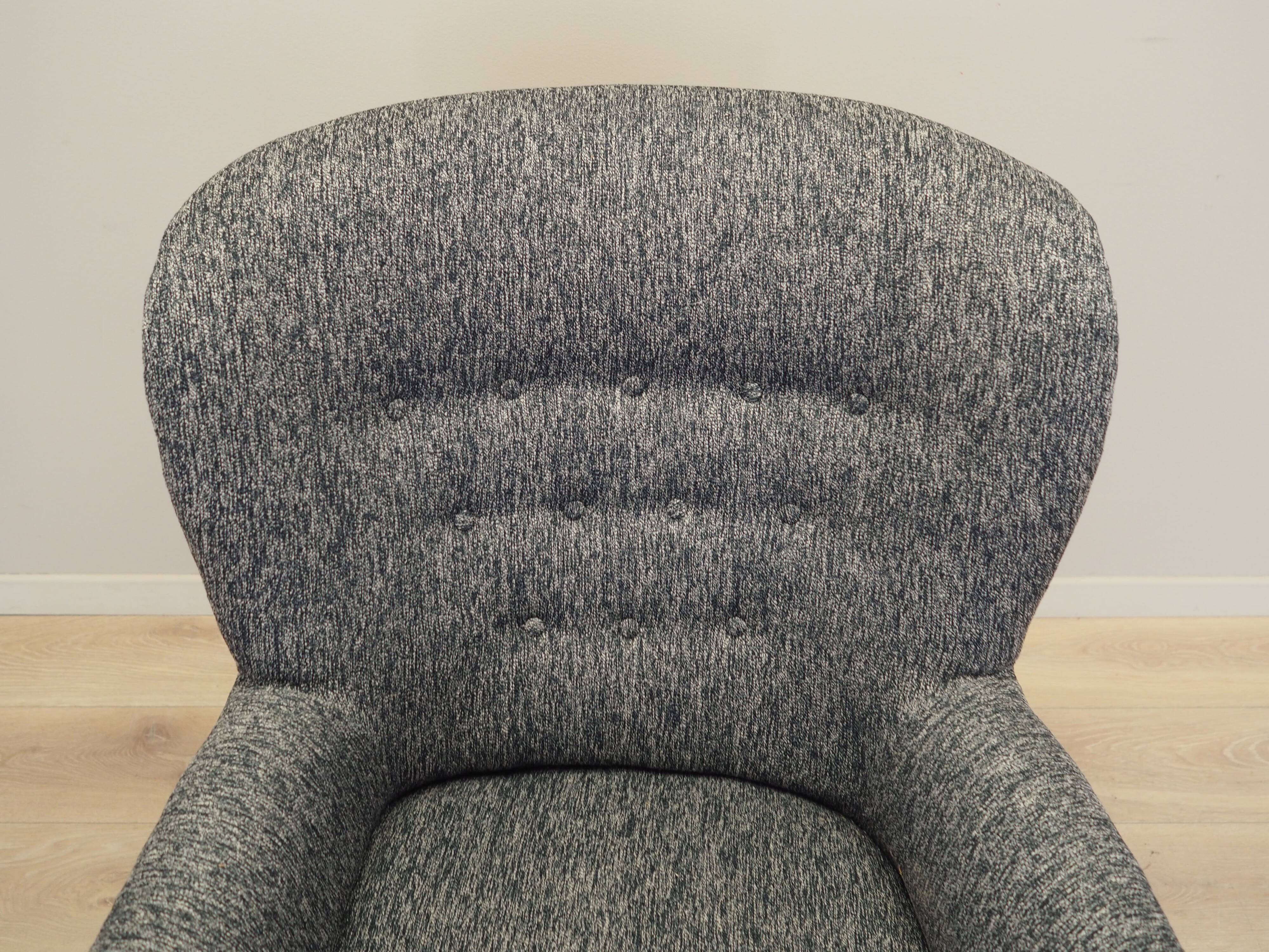 Grey armchair, Scandinavian design, production: Denmark