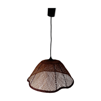 Lampe osier vintage