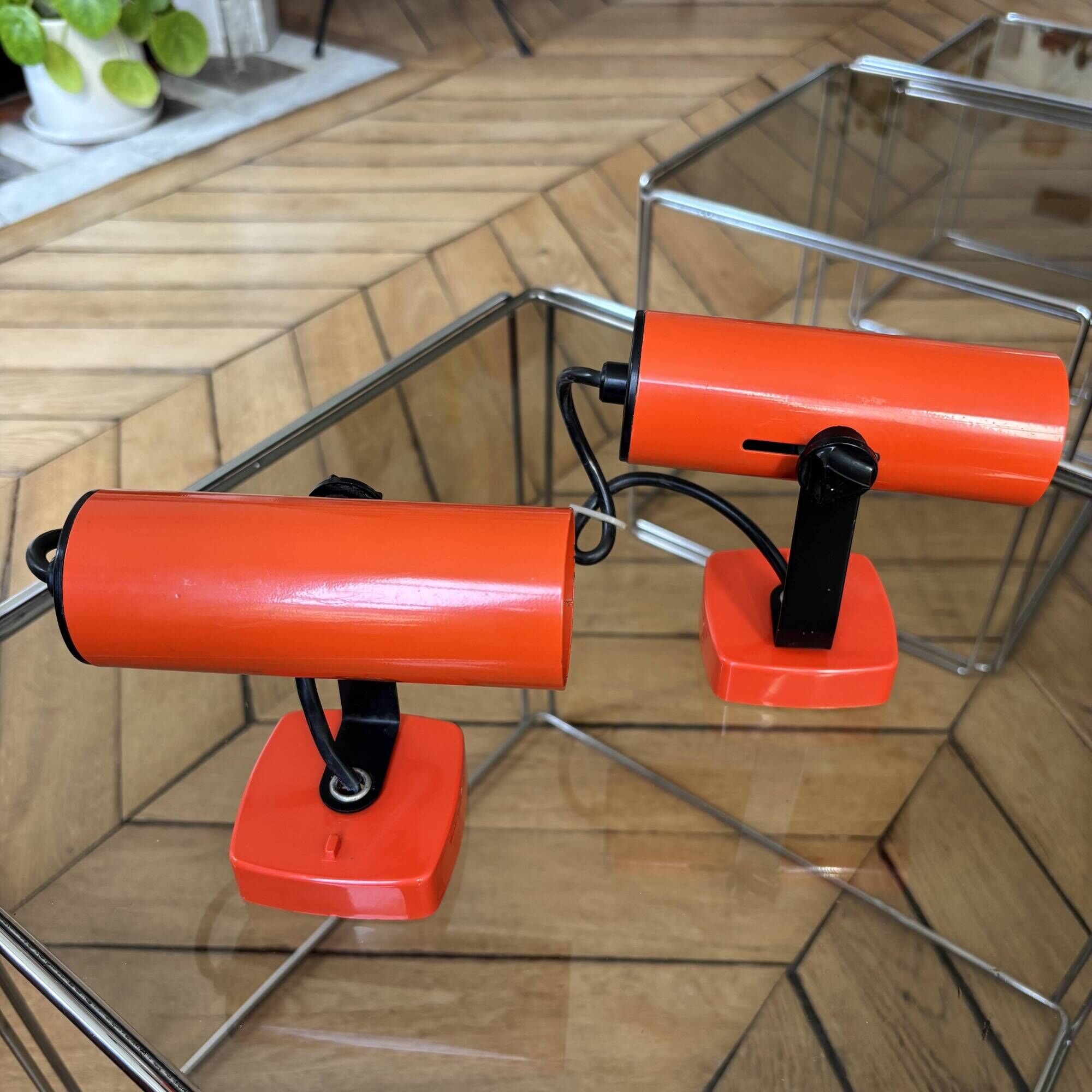 Pair of vintage Targetti Sankey wall lights