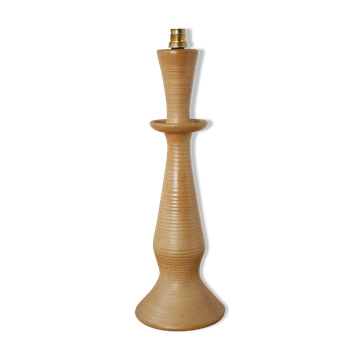 Pied de lampe céramique / grès signé Drillon vintage années 50 / 60